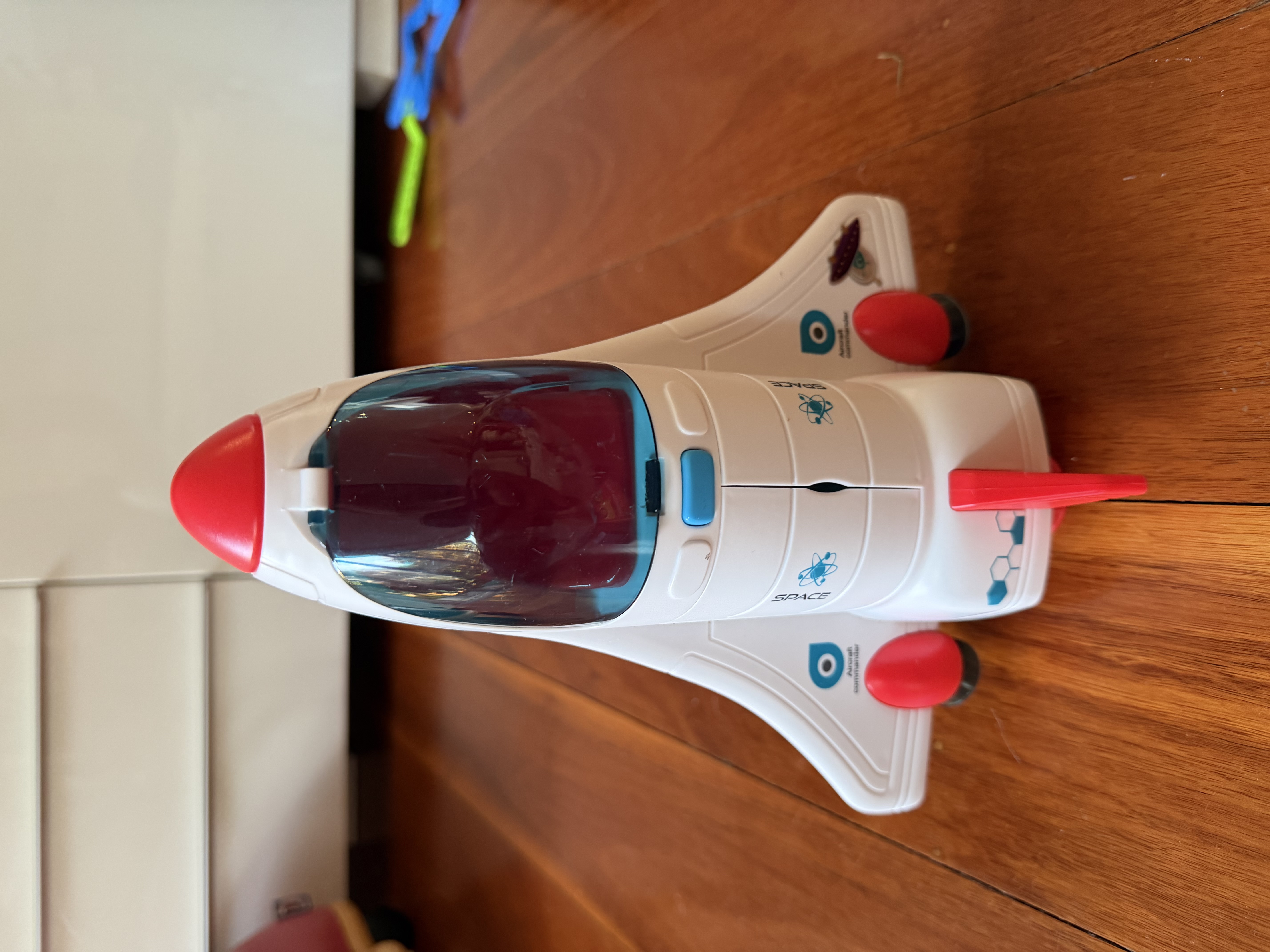 Before: Toy space shuttle